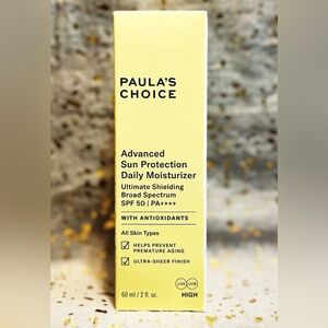 Paula’s Choice~Advanced Sun Protection Daily Moisturizer~60ml/2 fl oz~NIB~